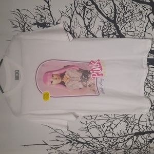 Nicki Minaj Pink Friday Short Sleeve White T-shirt